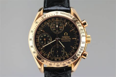 omega speedmaster triple date rose gold|omega speedmaster selling price.